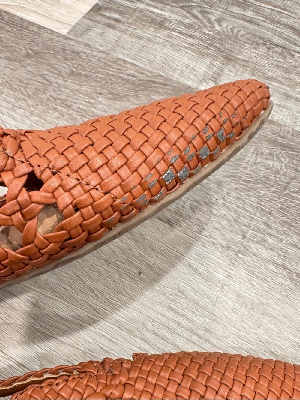 Birdies The Starling Tan Woven Loafers Flat Shoes Women's 7 Comfort Minimalist